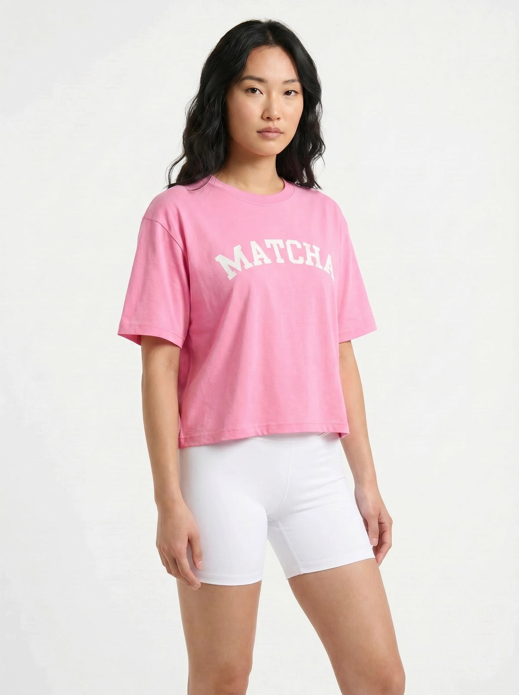 Matcha Tee in Bubblegum Pink
