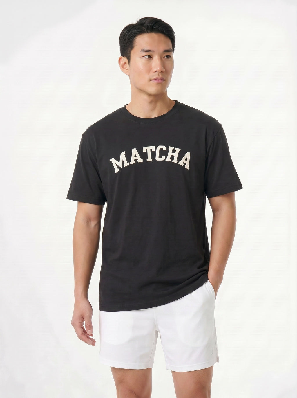 Matcha Tee in Charcoal (Full Length)
