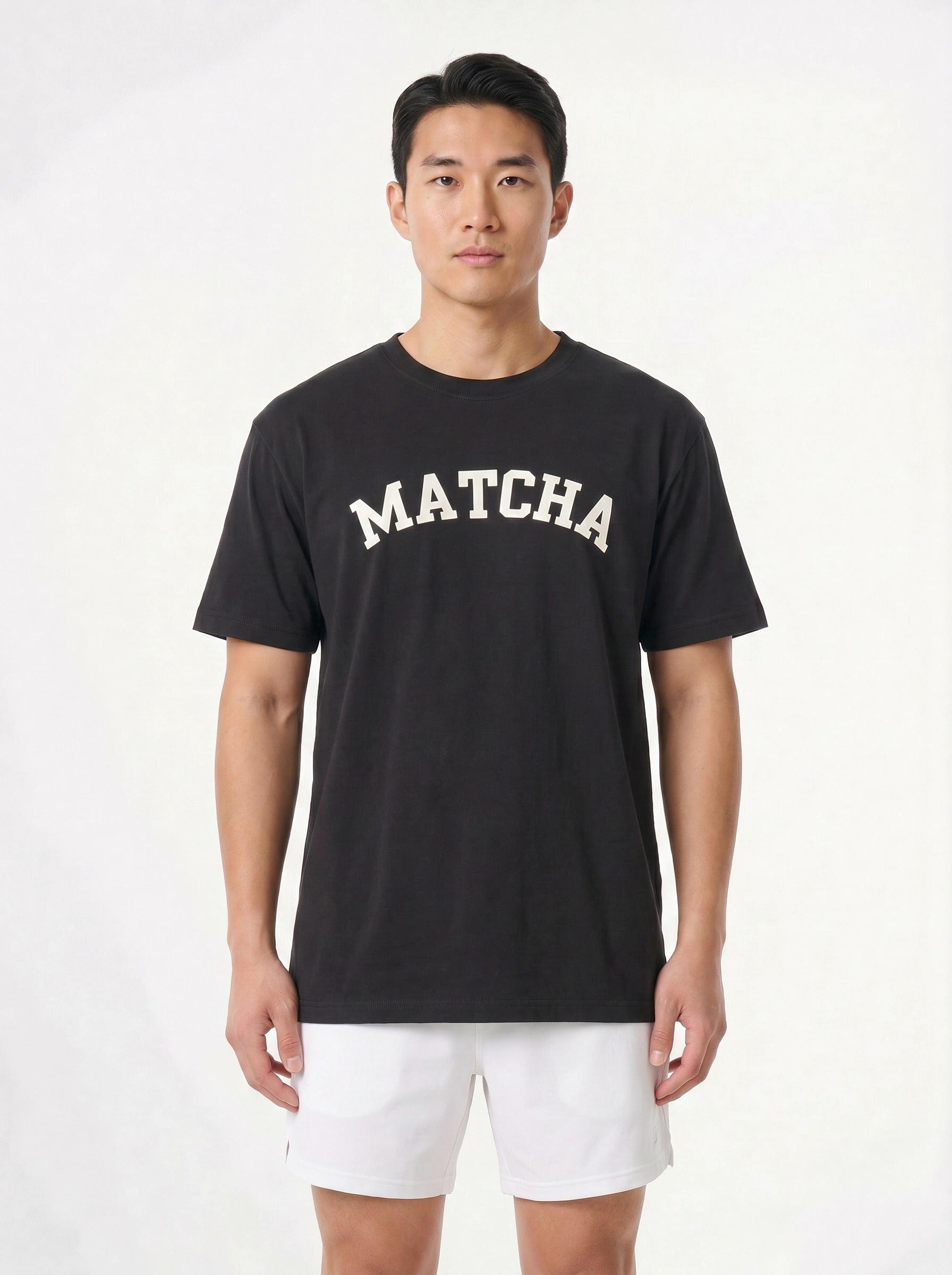 Matcha Tee in Charcoal (Full Length)
